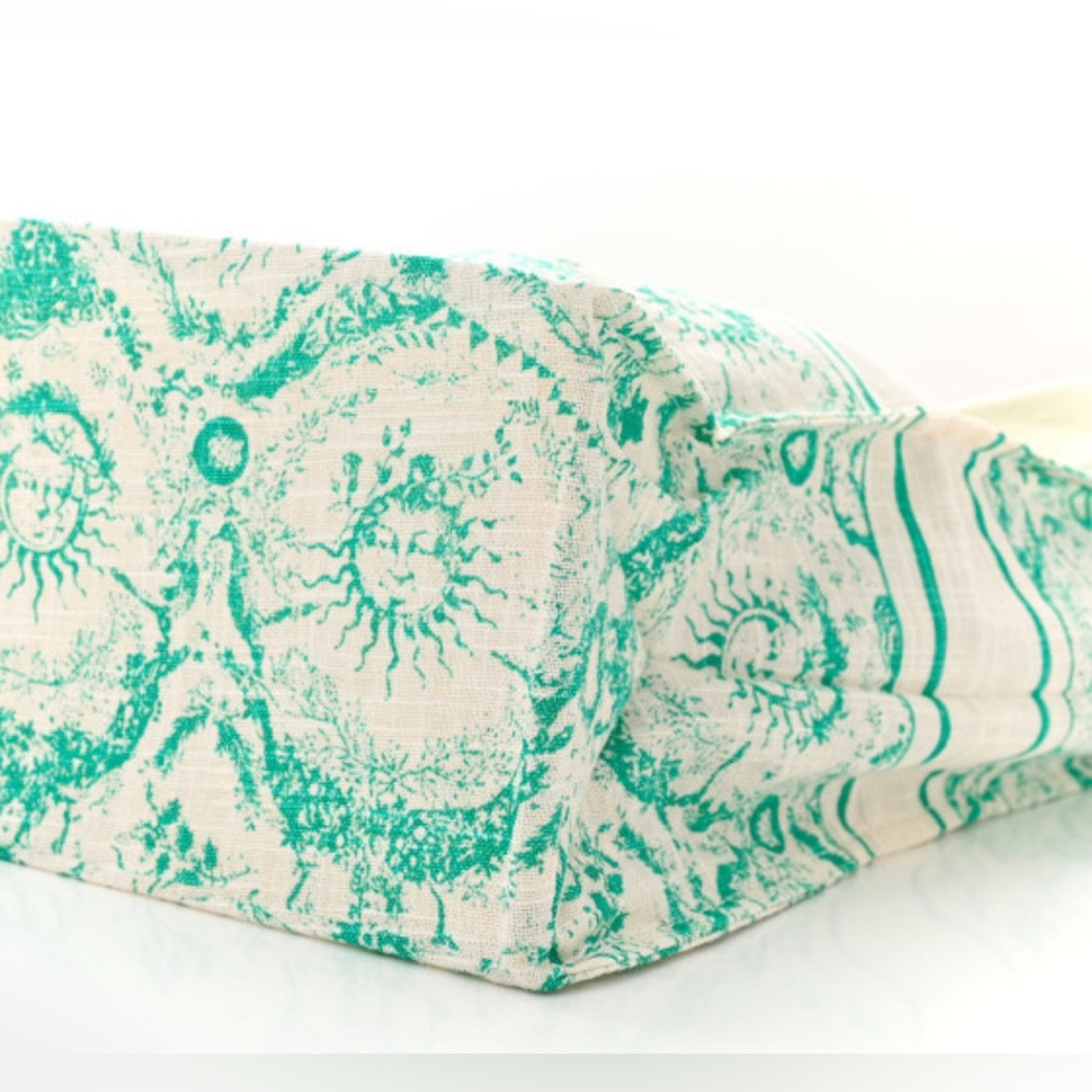 NIB Dioriviera VIP Large Linen Tote Bag in Aquamarine — Retails for $850 - Picture 8 of 12